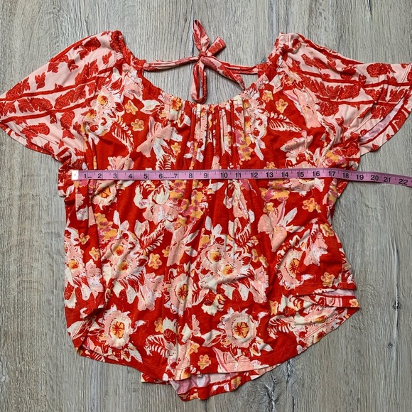 Free People Floral Blouse Sz Small - Picture 8 of 10